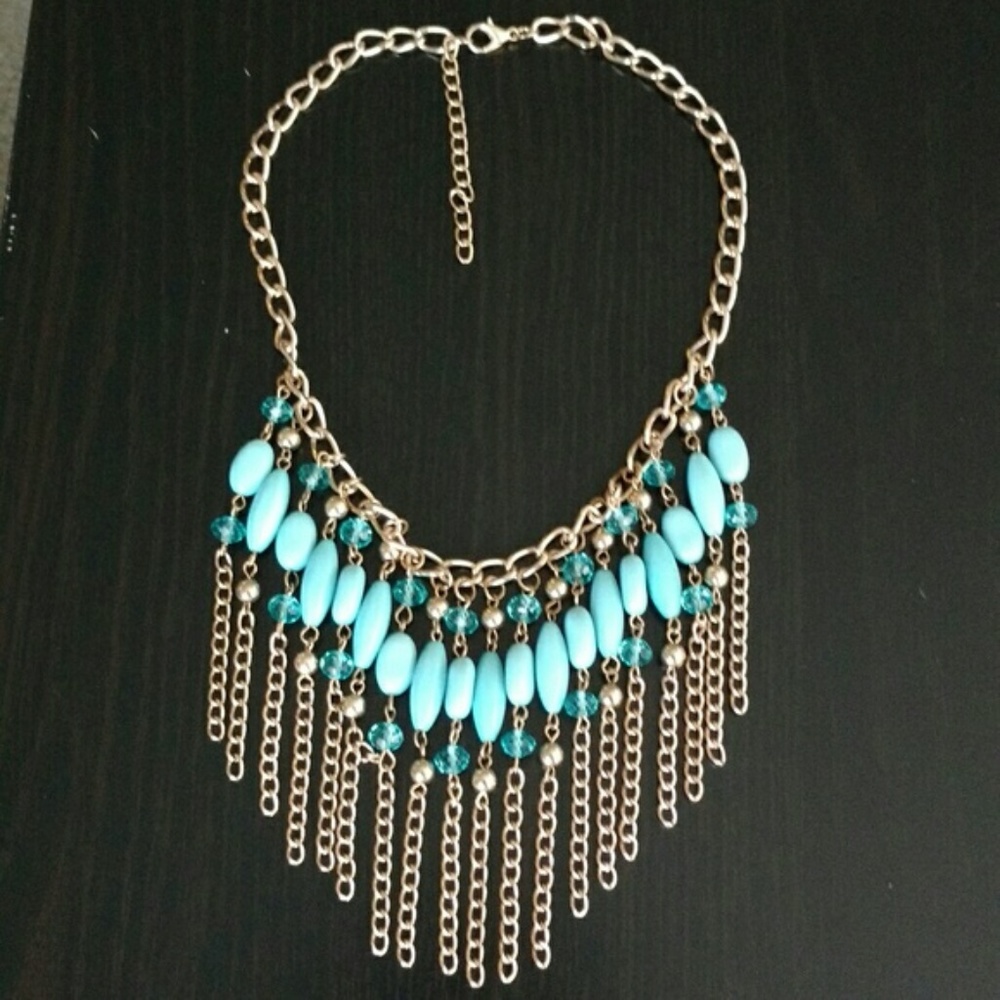 LAST CHANCE! Chain Fringe Statement Necklace